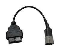 Cable adaptador OBD2 de 6 pines para vehículos diésel Yanmar, conector OBDII de 16 pines