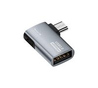 Cable Adaptador OTG 4K con Suministro de Energía Micro-USB A USB con Diseño en Ángulo. Adecuado para Tableta, TV (Derecha)