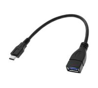 Cable adaptador OTG USB hembra a USB de tipo C macho