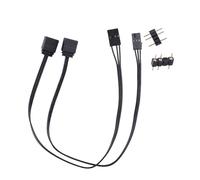 Cable adaptador para controlador Corsairs RGB a ARGB estándar de 4 pines y 3 pines para concentradores QL LL120 ICUE