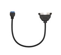 Cable Adaptador para Placa Base de Ranura PCI de 19 Pines A 2 Puertos USB 3.0, Conector de Cabecera del Panel Frontal.