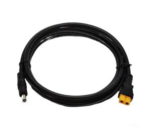 Cable adaptador para xt60 a DC5521 para central eléctrica Camping (TO | Alcance flexible de 1,5 m, ideal para camping, para viajes en caravana, configuraciones fuera de la red