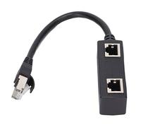 Cable Adaptador RJ45 1 a 2, Conector Divisor de Adaptador RJ45 1 a 2 para Red Hogar Oficina Todas las Conexiones de Banda Ancha, para Cable de red CAT7