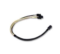 Cable Adaptador SAS Broadcom L5-00219-00 SFF-8643 a 4x SATA 7-pin Negro