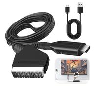 Cable Adaptador SCART a HDMI, Convertidor Euroconector a HDMI Todo en uno