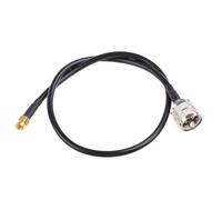 Cable adaptador SMA a PL259 para portátil | Cable coaxial RG58 para portátil; cable coaxial de baja pérdida para radio HAM de mano