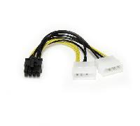 cable adaptador startech lp4 a 8 pin para vga