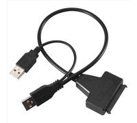 Cable adaptador USB 2.0 a SATA de 48 cm para disco duro SSD externo de 2,5 pulgadas