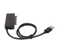 Cable Adaptador USB 3,0 a Disco Duro SATA, Plug and Play Estable Acceso Rápido 12V 2A Convertidor USB 3,0 a SATA para 2,5 3,5 Pulgadas HDD SSD