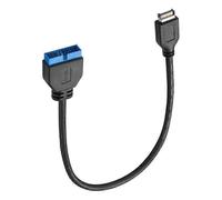 Cable adaptador USB 3.1 Tipo E a USB 3.0 de 19/20 pines para panel frontal de placa base de ordenadores de sobremesa Asus (20 cm)