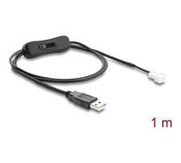 Cable Adaptador USB 3 Pin Delock 100 cm con Interruptor