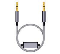 Cable adaptador USB a auditivo trenzado de nailon para tablet y teléfono de 60 cm para portátiles, teléfonos inteligentes, transferencia de sonido