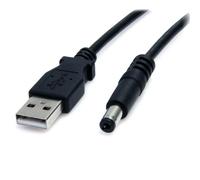 Startech.com cable de alimentación 5v dc usb a barril tipo m