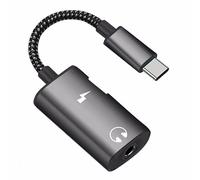 Cable adaptador USB C a 3,5 mm de audio para auriculares Jack y cargador 2 en 1 tipo C a Aux Dongle para iPhone 15 Pro/15 Pro Max/15/15 Plus, 16 Pro/16 Pro Max/16 Plus, Galaxy S24/S23/S22, Huawei