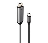 Cable Adaptador USB-C a DisplayPort 1.4 Lindy 1 m Gris