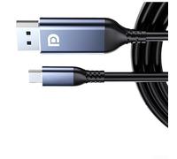 Cable adaptador USB-C a DP1.2 para 3 plataformas que ofrecen una resolución de 4 K60 Hz y un rendimiento visual consistente (300 cm)