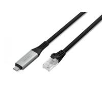 Cable adaptador USB-C a RJ45 Cat. 6A S/FTP, 1 Gbit/s, USB 3.2 Gen1, LSZH, 15 m