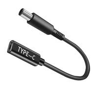Cable adaptador USB-C hembra a CC de 7,4 x 5,0 mm, 100 W, macho a hembra 12 V 19 V 20 V para laptop Dell Latitude Series