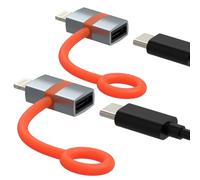 Cable adaptador USB C hembra Lightning macho para iPhone 14 13 Pro Max para Apple para iPad, adaptador de conector tipo C de carga rápida (2 unidades) cable cargador convertidor iluminación