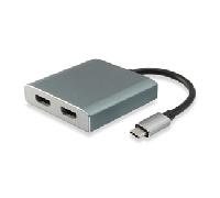 CABLE ADAPTADOR USB-C MACHO A 2 HDMI HEMBRA (0.15CM) 4K REF.133464 133464