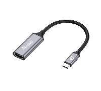 Equip 133491 adaptador de cable de vídeo 0,15 m USB Tipo C HDMI Negro, Gris