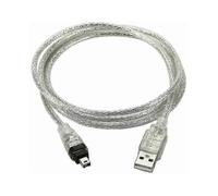 Cable Adaptador USB Macho a Firewire IEEE 1394 4 Pines Macho iLink Compatible con Sony DCR-TRV75E DV, 100cm, velocidades 100/200/400 Mbits