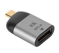 Cable adaptador USB tipo C a DP con función de duplicación de pantalla. Compatible con dispositivos USB-C. Configuración Plug and Play.