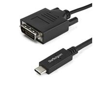 StarTech Cable adaptador USB-C a DVI CDP2DVIMM1MB 1 m 1920x1200 Negro