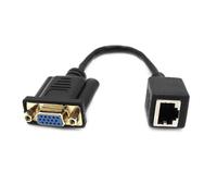Cable adaptador VGA a RJ45, extensor hembra/macho a hembra compatible con la transferencia de señal