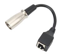 Cable Adaptador XLR a RJ45 Cubierta de Goma Macho a Hembra Cable de Extensión de Conector de Red 5,9 Pulgadas