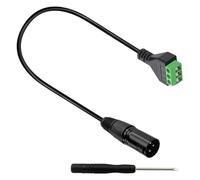 Cable adaptador XLR de 3 núcleos sin soldadura con destornillador para equipo y cable adaptador XLR sin soldadura fácil de usar