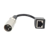 Cable Adaptador XLR Macho a RJ45 Hembra con Cubierta de Goma de 5,9 Pulgadas, Transmisión de Señal Estable, para Amplificador, Mezclador, Equipo KTV