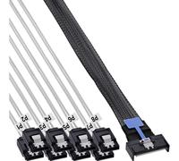Cable Adaptec MCIO x8 a 8x SATA de 1 metro
