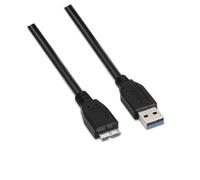 Cable AISENS A105-0043 USB 3.0 A-M a Micro B-M 1m Negro 5Gbps Apantallado
