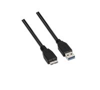 Cable AISENS A105-0044 USB 3.0 A Macho-Micro USB B Macho 2m 5Gbps 9W Apantallado Negro