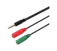 Cable Aisens Jack 3.5mm Macho para 2x Jack 3.5mm Fêmea 20cm