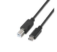 Cable USB B Macho - USB C Macho 2.0 (2 mts) - AISENS