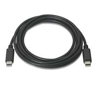CABLE AISENS USB 2.0 USB TIPO-C MACHO A USB TIPO-C MACHO 3A 1M NEGRO A107-0056