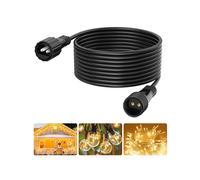 Cable Alargador 2 Pin para Luces de Hadas, Impermeable 6 m Cable Extensión para Luces G40, Cortina Luz, Luce Navideñas, Luce de Jardín, Guirnaldas Luminosas Exterior-Interior