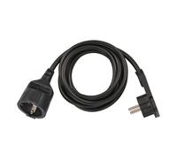 Cable alargador Brennenstuhl 2m H05VV-F3G1.5 sw. con Kischu y tapón plano
