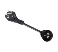 Cable Alargador Cargador EV Adaptador Portátil Cable 10A a 15A | Alargador De Carga Para Para hículos Eléctricos RV Camper Furgoneta Remolque Camping Coche Hogar
