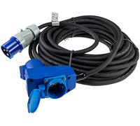 Cable alargador CEE 15 metros IP44 enchufe con tapa protectora 230 V I H07RNF 3G2,5 para caravanas, camping, caravanas y autocaravanas