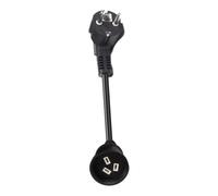 Cable alargador de carga EV, 10 A-15 A, conector adaptador de corriente | Cable alargador de carga EV, adecuado para remolques, caravanas, caravanas, autocaravanas, coches eléctricos, camping, coche
