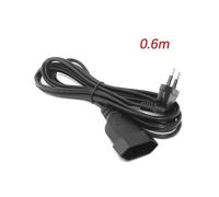 Cable alargador europeo de 90 grados con conector macho a hembra para PC, PDU (0,6 m)