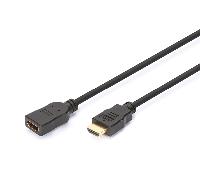 cable alargador hdmi de alta velocidad tipo a mf 5.0m wethernet full hd 60p dorado negro