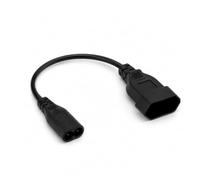 Cable alargador IEC 320 C8 a CEE 7/16 euros, adaptador de enchufe europeo | Adaptador de enchufe europeo, cable IEC320 C8 para pequeños electrodomésticos, cargador, radio, LED, pequeños