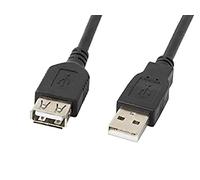 Lanberg Cable alargador USB 2.0 Macho/Hembra 5 m Negro