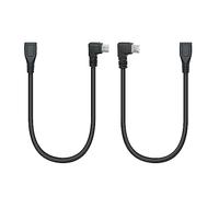 Cable alargador micro USB 9 pulgadas, 90 grados, ángulo izquierdo y derecho, macho a hembra, carga y sincronización de datos para teléfonos, tabletas, MP3