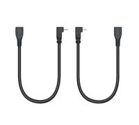 Cable alargador micro USB corto de 9 pulgadas, ángulo de 90 grados hacia arriba y abajo, micro USB macho a hembra, cable de carga y sincronización de datos para dispositivos micro USB, teléfono,