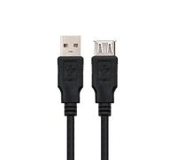 Cable Alargador USB 2.0 Nanocable 1.8m Negro Macho-Hembra